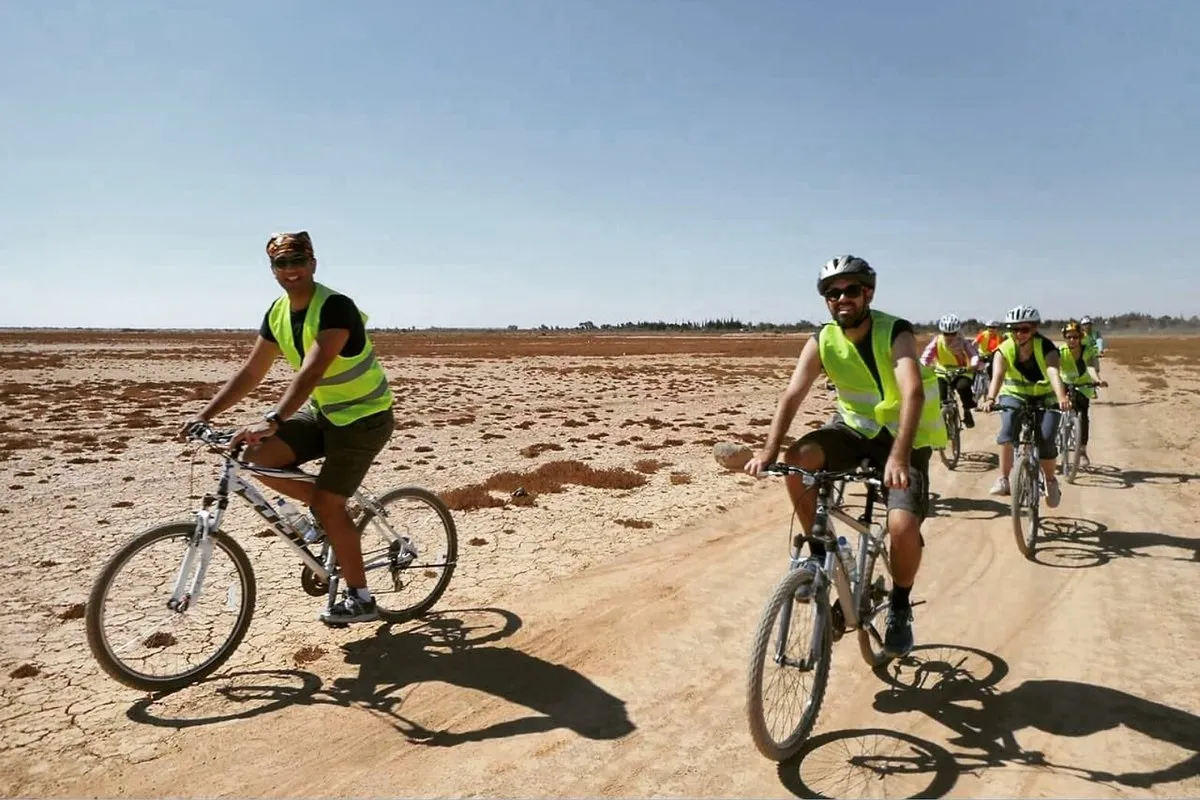 Azraq Mudflat biking